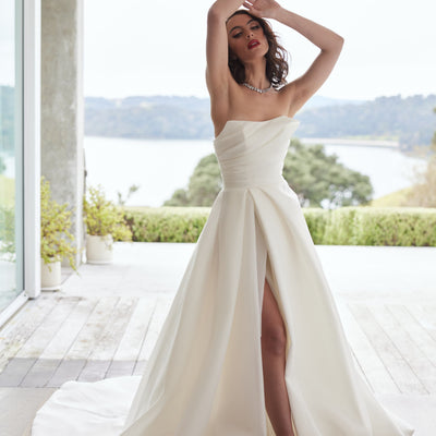 A-Line Organza Designer Wedding Dress Atelier Wu | Tiffany