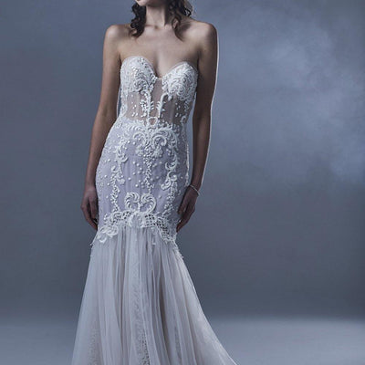 Model wearing Gwynneth wedding gown