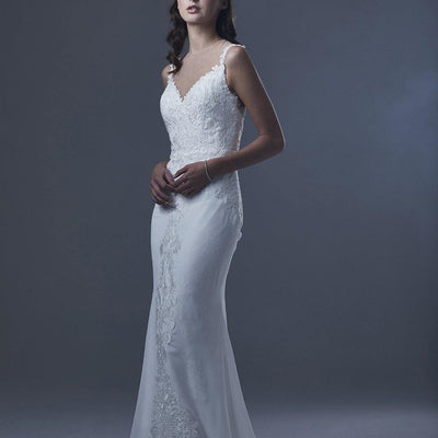 Model wearing Hadlee wedding gown