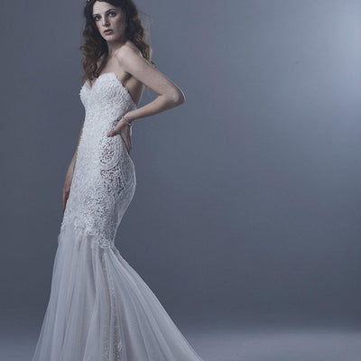 Model wearing Giselle wedding gown