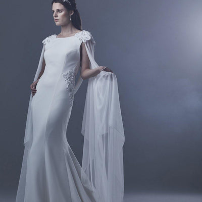 Model wearing Helaine wedding gown