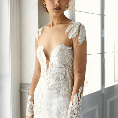 Model wearing Lyza wedding gown