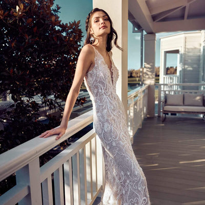 Model wearing Jelina wedding gown
