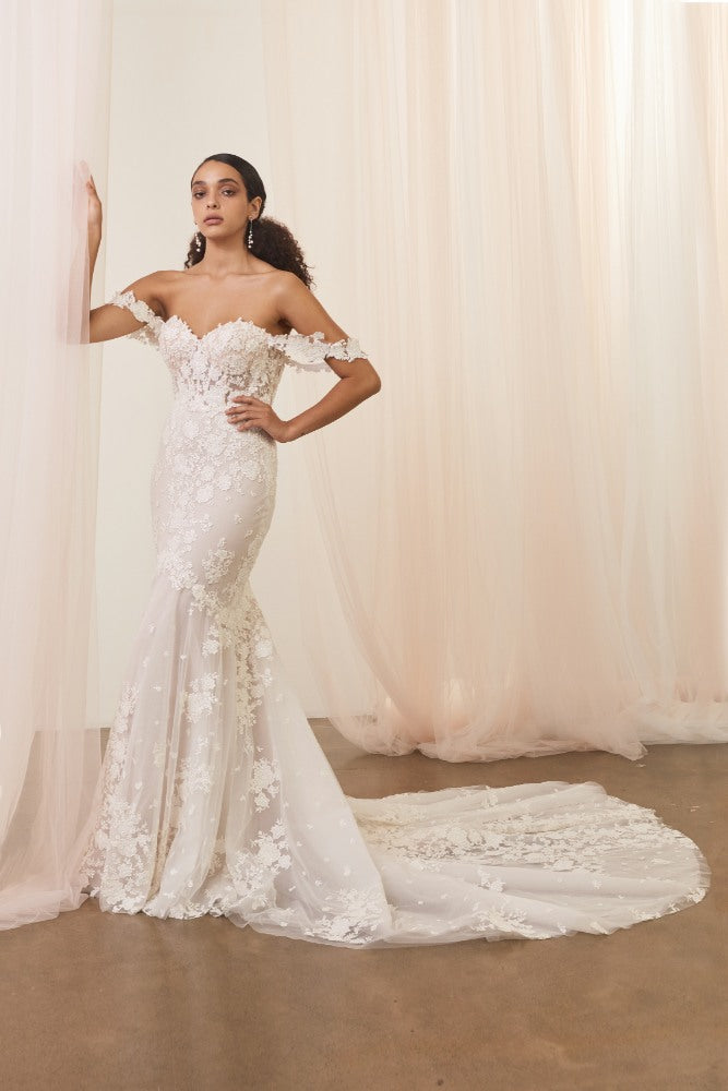 Model wearing Shivani wedding dress