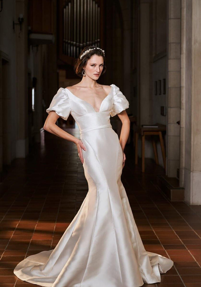 Model wearing Sydney wedding gown