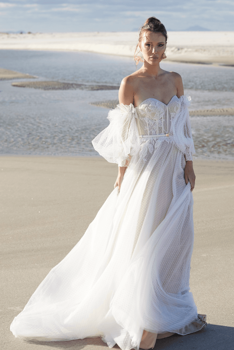 A-Line Tulle Laced Designer Wedding Dress Atelier Wu I Oleandra