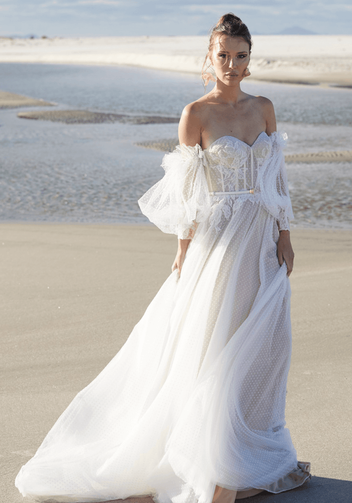 A-Line Tulle Laced Designer Wedding Dress Atelier Wu I Oleandra